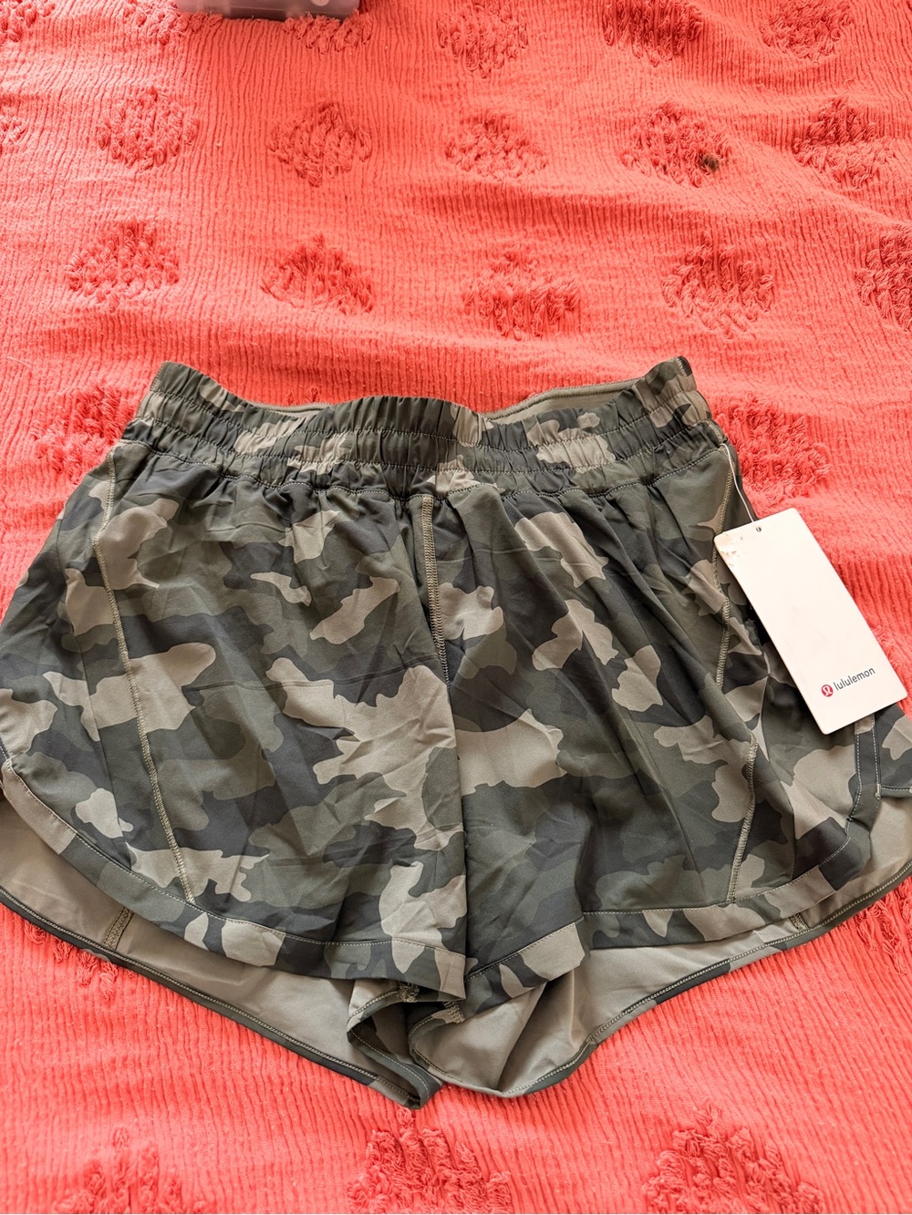 lululemon athletica Women's Camo Athletic Shorts - army green